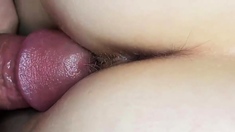 Extreme close up tight pussy fuck and huge ass cumshot