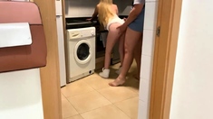 Petite Hot Blonde Seduced For Home Sex In Kitchen