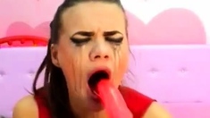 crazy deepthroat girl 1