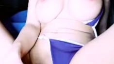 Awesome Amateur teen blonde toying pussy