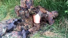 German Military Men Go Wild Outdoors