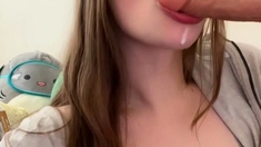 Independent Teen brunette girl toying pussy outdoor