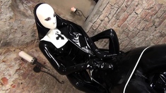 Domina strapon fucking for horny bdsm fetish victim