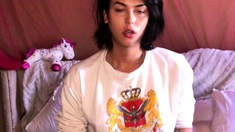 Solo webcam tranny masturbation