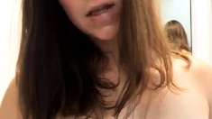 Hottest brunette solo webcam masturbation 2