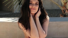 Petite Czech beauty exposes curvy figure