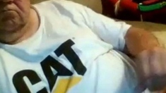 Daddy Strokes On Webcam