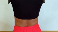 Amateur striptease and Solo masturbation