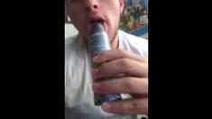 Skinny Amateur Hunk Sucks Cock