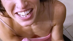 hardcore amateur blowjob and cumshot on the face