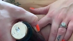 Amateur close up ass toying