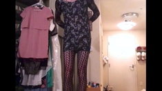 Sissy Crossdresser Plays with Sex Toy
