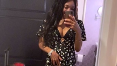 Amateur striptease and Solo masturbation