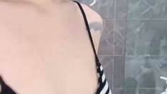 Curly Blonde Teen Records Solo Dildo Masturbation More at