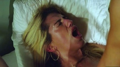 Tattooed amateur Milf homemade blowjob with cumshot