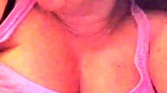 Big boobs milf masturbates with her dildo