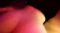 Shaved pussy amateur teen fucks huge dick pov