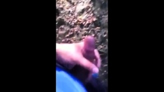 Exhibitionist Flashes Homeless Guy and Gets Handjob Outdoors