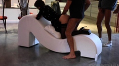 Cute amateur brunette wife nailed doggystyle