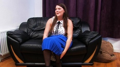 Young amateur teen in solo masturbation getting kinky