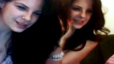 Triplet Sisters' Sensual Kiss