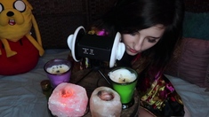 Cute amateur teen girl riding big toy cock on webcam