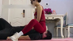 Chinese Femdom - Facesitting HumanChair HumanSeat