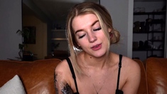 Blonde babe scarlet solo webcam