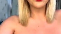 Big boobs milf masturbates with her dildo