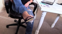 Beautiful Brunette Foot Fetish