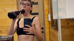 Deepthroat dildo BBC