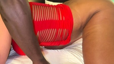 Close up of pussy stretched with big cock