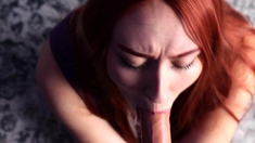 natural redhead pussy hardcore with big cock in her ass