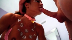 Lotus Bomb Fucks With Anal Plug