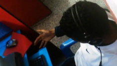 Str8 spy guy cum in his hand in cyber cafe