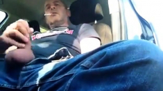 Smoking And Jerking In Car