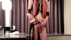 Amateur Asian CD cosplay jo