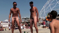 naked guys at the beach