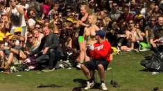 Fully Nude Lapdance In Front Of A Crowd