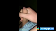 Wanking my small uncut cock